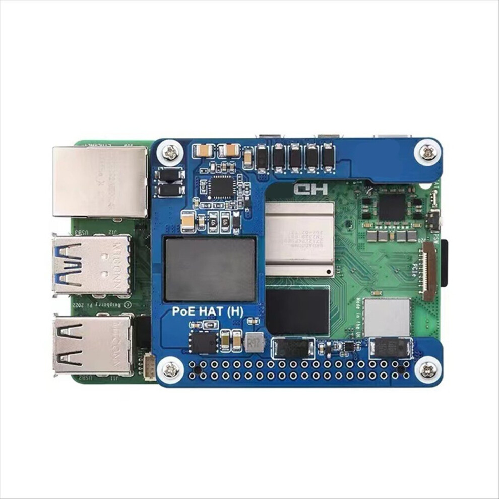 For 5/Cm5 Poe Hat Power Over Ethernet Hat(H) 5V 5A Support 802.3Af/At With Case For Rpi 5/Cm5 4852045473082