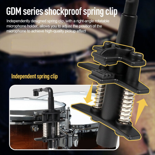 Snaredrummicrofoon Cardioïde microfoon Instrumentmicrofoon voor professionele druminstrumentmuziekopname 2