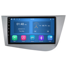 RoverOne 4G+64G Bilradio Bluetooth CarPlay Android Auto GPS-navigering för Seat Leon 2 2005 - 2012
