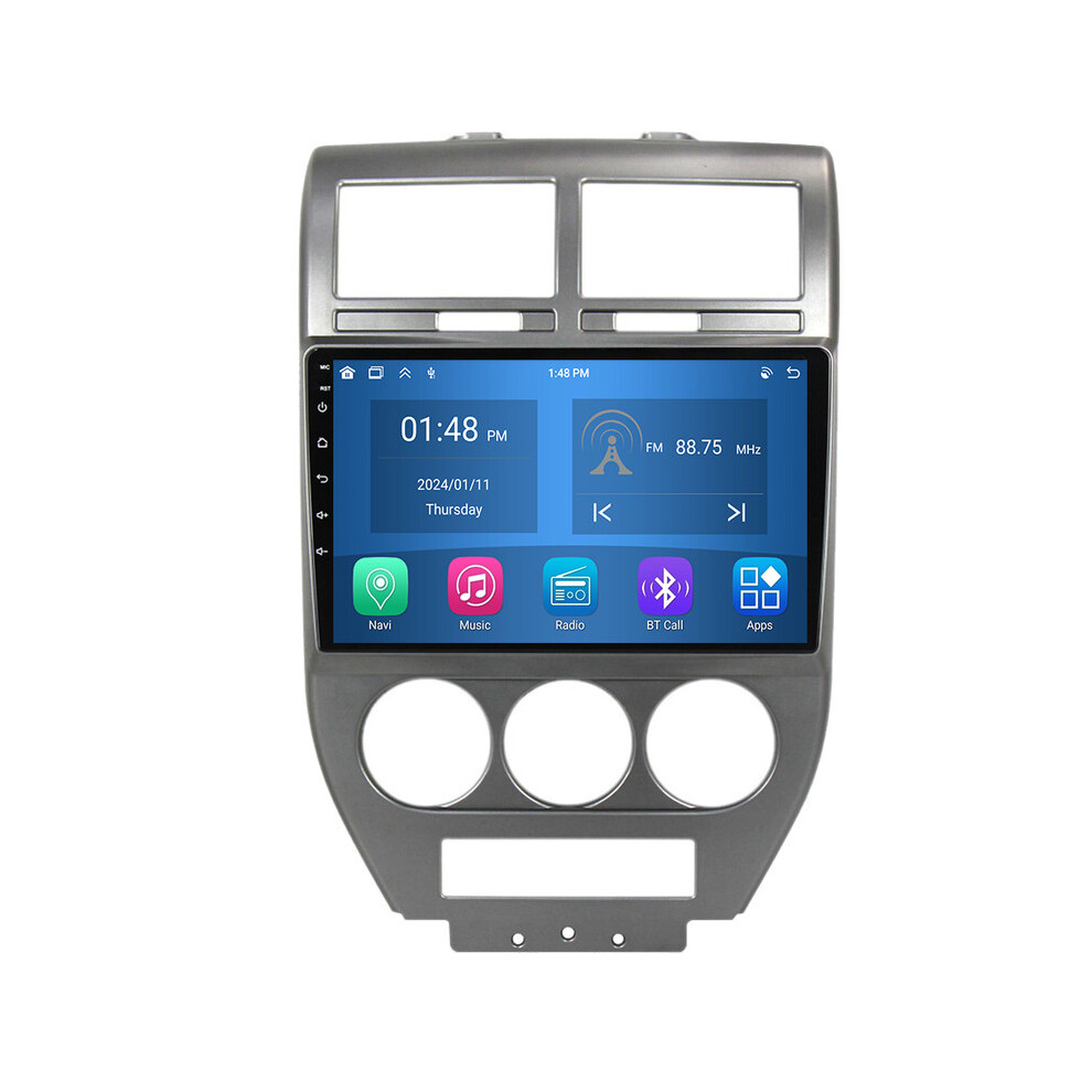 Roverone 4G+64G Car Radio Bluetooth Carplay Android Auto Gps Sat Nav For Jeep Compass 1 Mk 2006 - 2010 712110545837