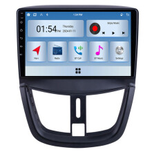 RoverOne 6G+128G Multimediální Přehrávač Autorádio CarPlay Bluetooth Android Radio GPS pro Peugeot 207 2006 - 2015