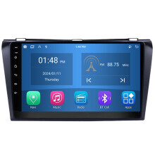 RoverOne 4G+64G Bilradio Bluetooth CarPlay Android Auto GPS-navigering för Mazda 3 Mazda3 BK 2003 - 2009
