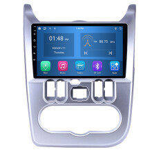 RoverOne 4G+64G Bilradio Bluetooth CarPlay Android Auto GPS-navigasjon for Renault Logan 1 Sandero 2009 - 2015 for Dacia Duster 2010 - 2017