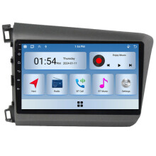 RoverOne 6G+128G Multimedialny Odtwarzacz Radio CarPlay Bluetooth Android Radio GPS dla Honda Civic 9 FB FK FD 2011 - 2015