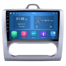 RoverOne 4G+64G Bilradio Bluetooth CarPlay Android Auto GPS-navigasjon for Ford Focus 2 Mk 2 2004 - 2011 AT