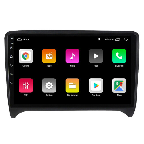 RoverOne 4G+64G Bilradio Bluetooth CarPlay Android Auto GPS-Navigation til Audi TT 2 8J 2006 - 2014 2