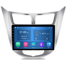 RoverOne 4G+64G Radio Coche Bluetooth CarPlay Android Auto Navegación GPS para Hyundai Solaris Verna 2010 - 2016