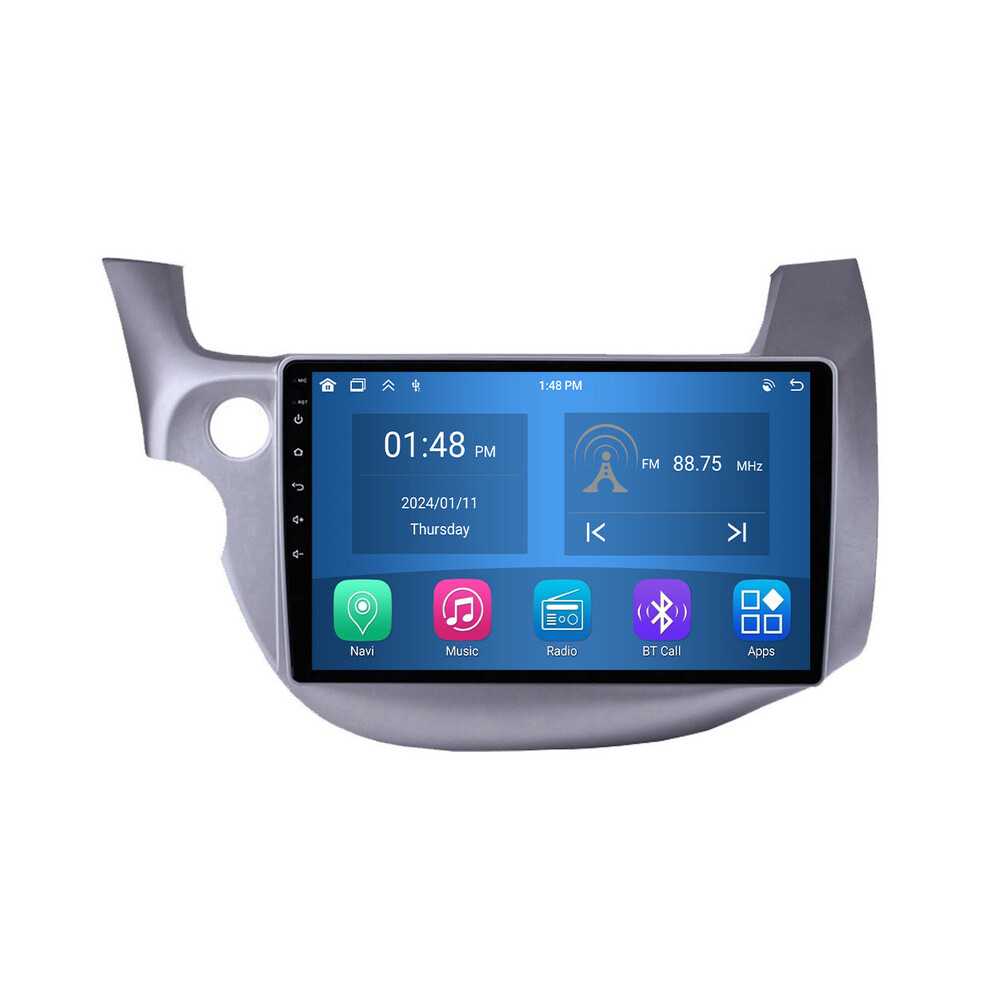 Roverone 4G+64G Car Radio Bluetooth Carplay Android Auto Gps Sat Nav For Honda Jazz 2 Gg 2008 - 2014 Fit 2 Ge 2007 - 2014 712110546407