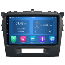 RoverOne 4G+64G Bilradio Bluetooth CarPlay Android Auto GPS-navigasjon for Suzuki Vitara 4 2014 - 2018