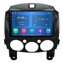 RoverOne 4G+64G Bilradio Bluetooth CarPlay Android Auto GPS-navigering för Mazda 2 Mazda2 DE 2007 - 2014