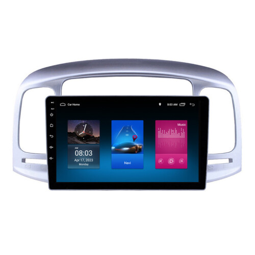 RoverOne 4G+64G Bilradio Bluetooth CarPlay Android Auto GPS-Navigation til Hyundai Accent 3 2006 - 2011 1