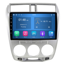 RoverOne 4G+64G Bilradio Bluetooth CarPlay Android Auto GPS-navigasjon for Honda City 2008 - 2013