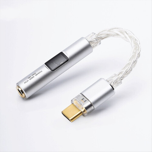 NK1 MAX Adapter Cable CX31993 Decoding Chip MAX97220 OP-AMP IC HiFi Portable Type-C Amplifier Silver-Plated OCC Wire 2