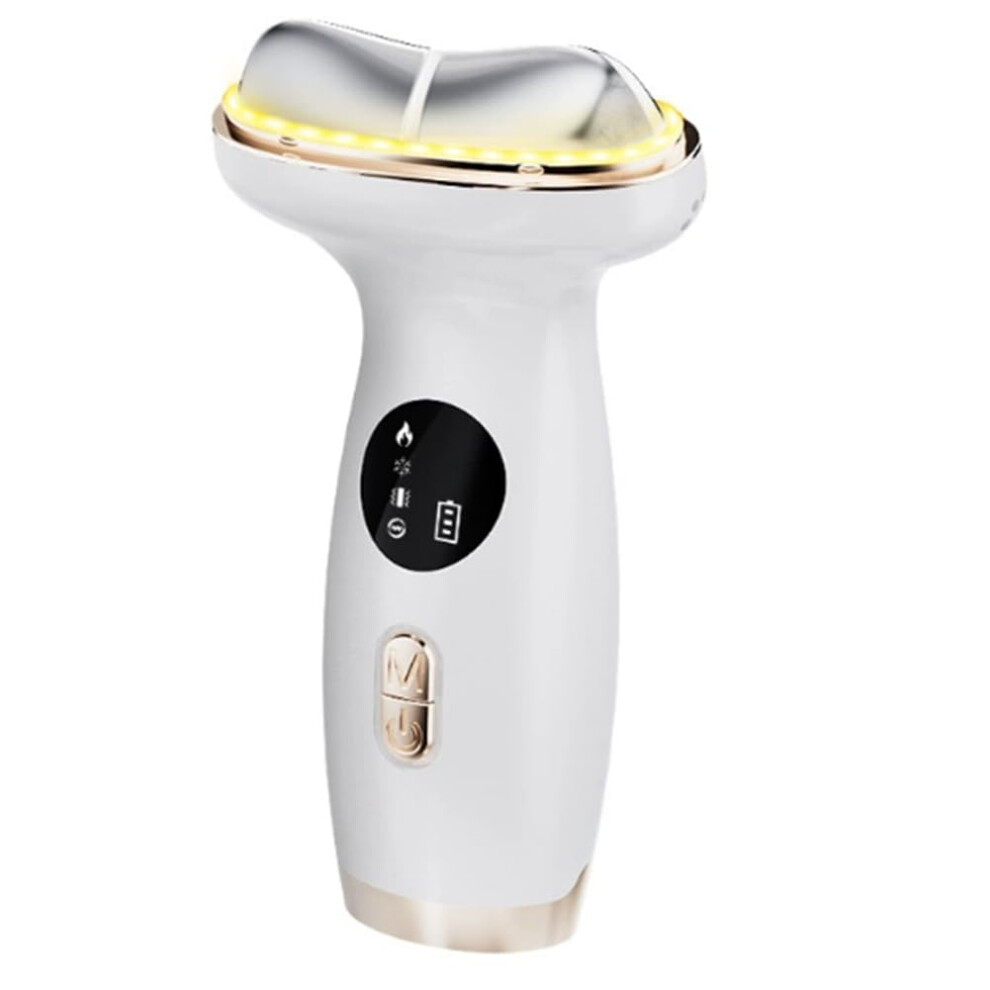 Cold Heat Massager LED Facial Neck Eye Lifting Firming Depuffing Red Light Therapy Skin Care Sculptor