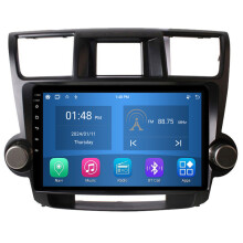RoverOne 4G+64G Bilradio Bluetooth CarPlay Android Auto GPS-navigasjon for Toyota Highlander 2 XU40 2007 - 2013