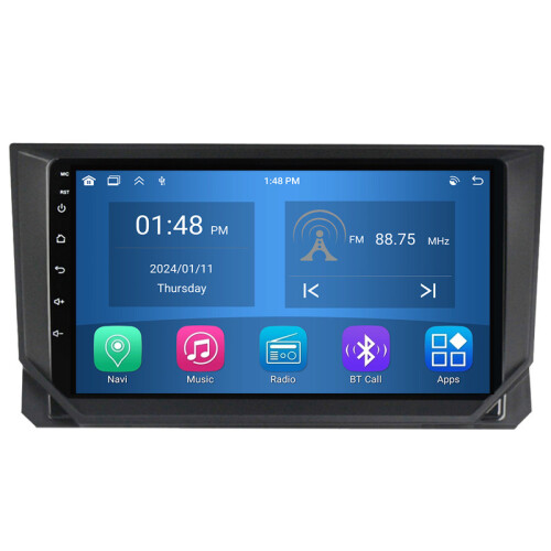 RoverOne 4G+64G Bilradio Bluetooth CarPlay Android Auto GPS-Navigation til Seat Ibiza 2017 - 2020