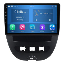 RoverOne 4G+64G Autoradio Bluetooth CarPlay Android Auto GPS-navigointi for Peugeot 107 for Toyota Aygo 2005 - 2014