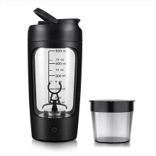 Electric Protein Shaker Bottle Portable 1200mAh Rechargeable Blender Cup Automatic Self Stirring Mug Mixing Cups Black
