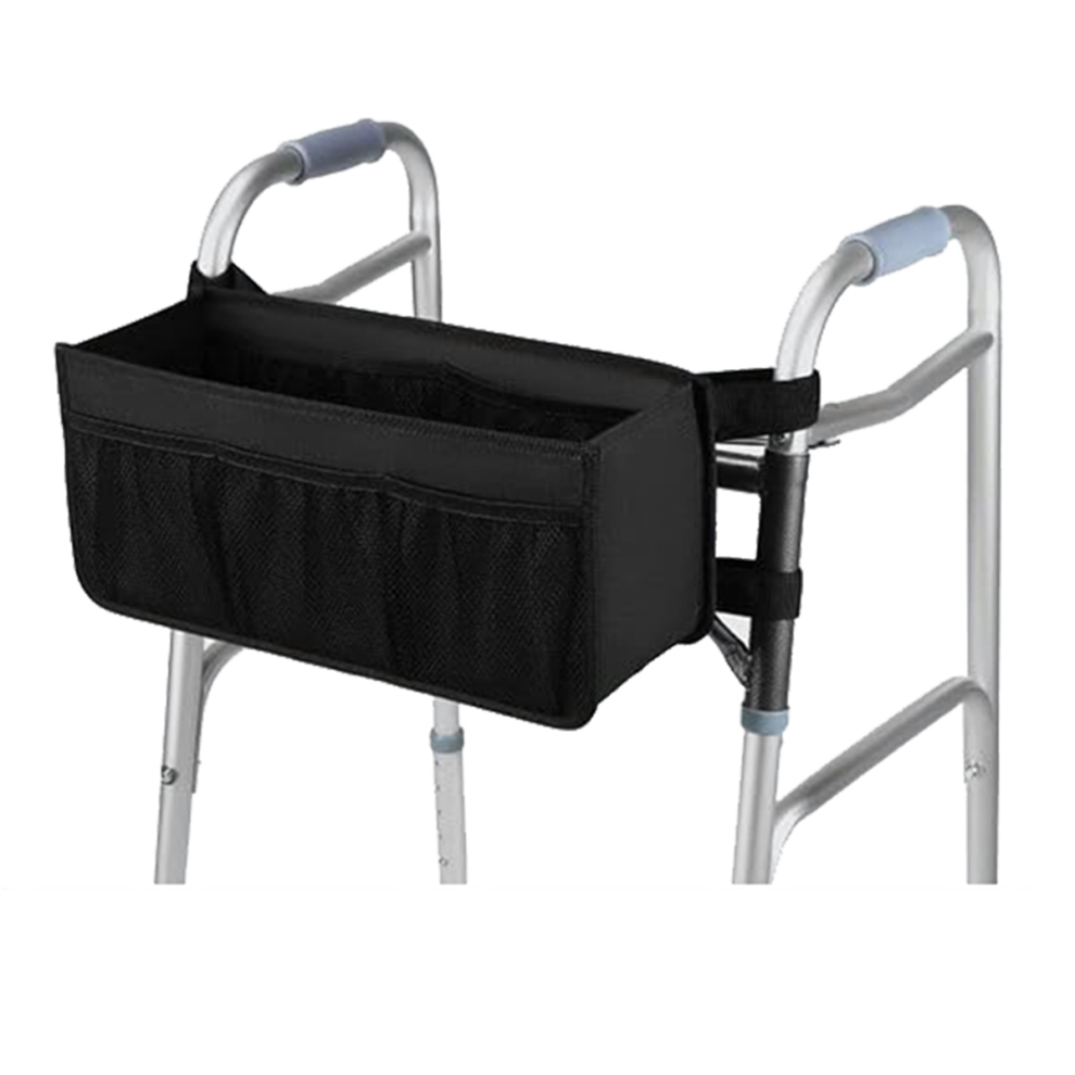 Walker Basket Walker Bag Water Walker Cup Holder Walker Basket for Folding Walker Foldable Walker Storage Bag