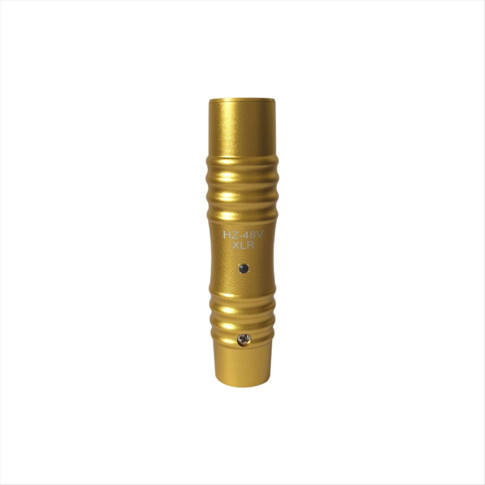 48V 3Pin XLR to 3.5MM Condenser Microphone Amplifier XLR Wired Condenser Microphone Adapter 3Pin XLR to MIC Adapter