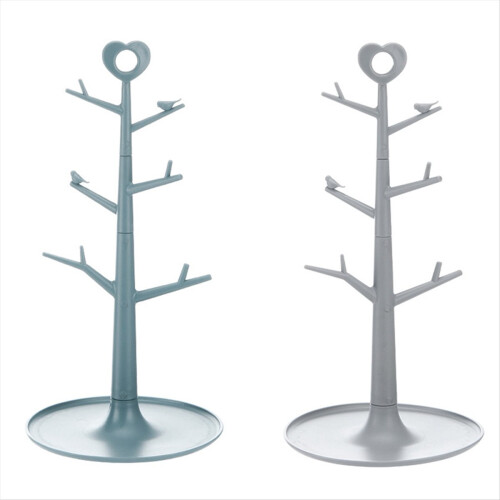Mug Rack Shelf Cup Coffee Tree-Shaped Drying Storage Tea Drain Kitchen Display Countertop