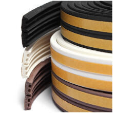 E Type Window Seal Door Rubber Gasket Strip Sealing Tape 5M Black