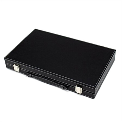 Classic Board Game with Leather Case Folding Board,Gift Package,Portable Travel Strategy Backgammon Set for Adults 1