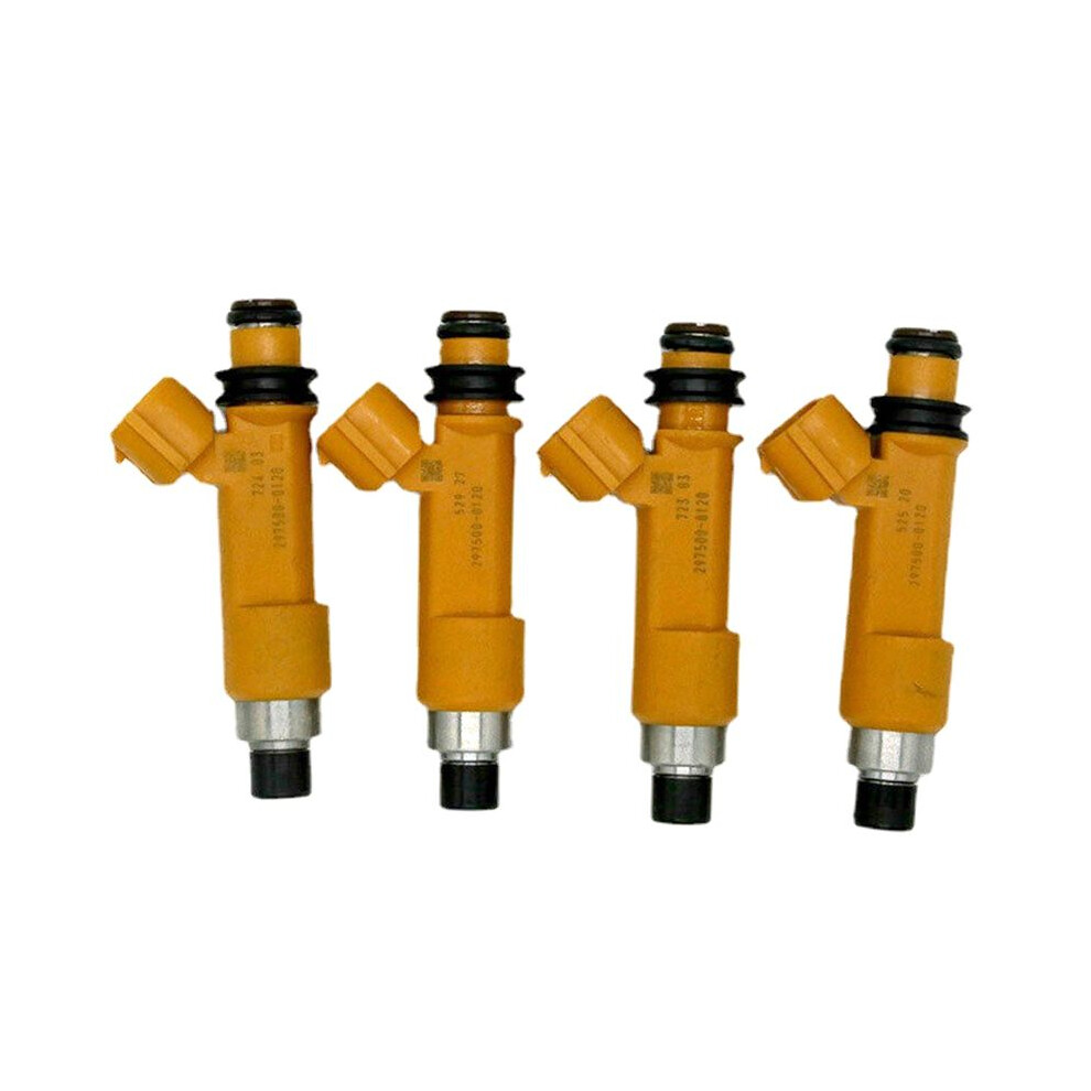 4Pcs Fuel Injector Nozzle For Suzuki Ignis 00-06 Jimny 01-15 Swift 05-15 Wagon R 03-07 1.3L 297500-0120 15710-86G00 Yellow 4851767807557
