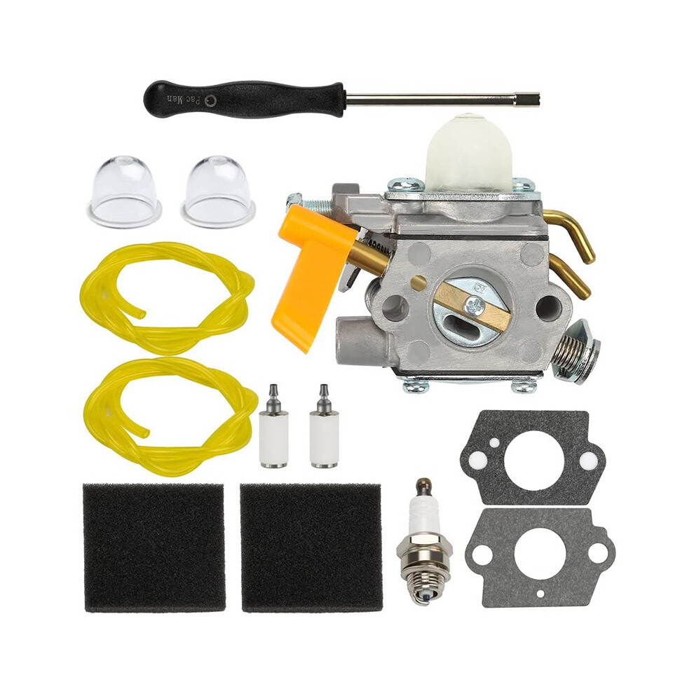 C1U-H60 Carburetor W Tune Up Kit Air Filter for Ryobi Homelite 25Cc 30Cc String Trimmer Brushcutter 985624001