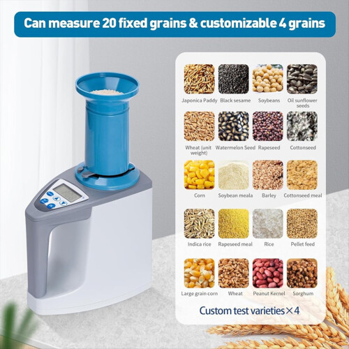 LDS-1G Automatic Digital Grain Moisture Tester Corn Wheat Humidity Gauge Meter Detector EU Plug 1