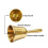 Super Loud Hand Barking Bell, Solid Brass Dinner Bell Service Pet Training Jingle Gold 3