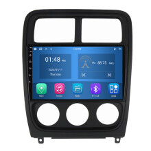 RoverOne 4G+64G Bilradio Bluetooth CarPlay Android Auto GPS-navigering för Dodge Caliber PM 2009 - 2013
