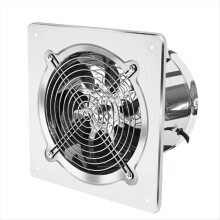6Inch Booster Fan Extractor Exhaust Ventilation Pipe for Bathroom Toilet Kitchen Wall Window Stainless Steel