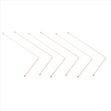 Copper Dowsing Rods - 99.9% Pure 6PCS Divining Energy Water Witching Detector