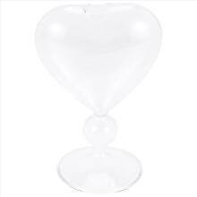 Glass Flower Pots Planter Heart Vase Standing Home Decoration Desktop Decorative Wedding Party Decor
