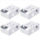 4 Pieces Blind Brackets 2 Inch Low Profile Box Mounting Bracket for Headrail (White) 2