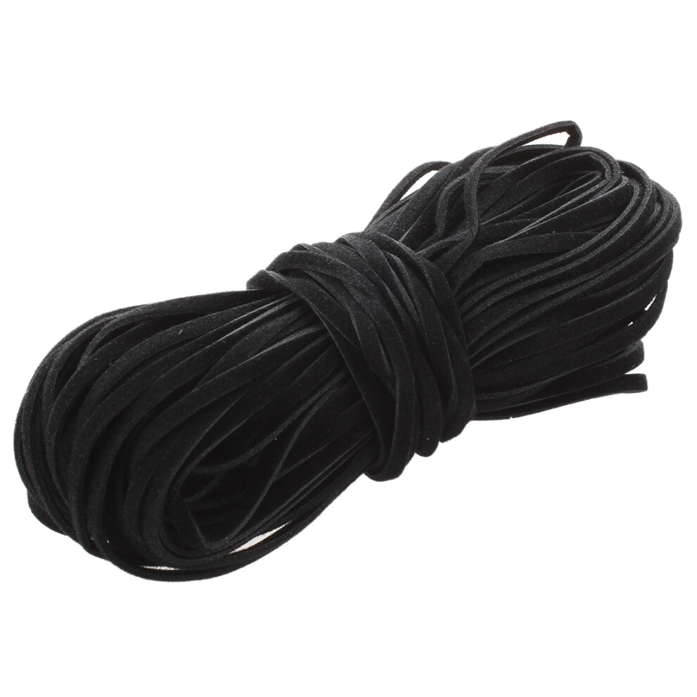 18M Suede Leather String Ribbon Cord 2Mm Black Diy Deco 4851767834850