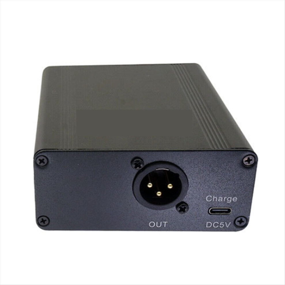 48V Phantom Power Outdoor Portable Rechargeable Phantom Power For Any Condenser Microphone Recording Equipment 4852045489359