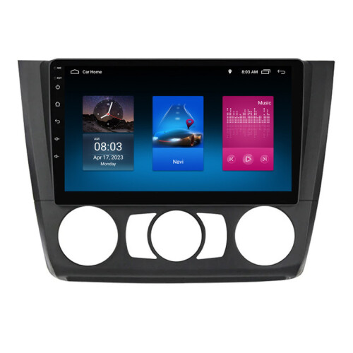 RoverOne 4G+64G Bilradio Bluetooth CarPlay Android Auto GPS-navigasjon for BMW 1 Series E81 E82 E87 E88 2004-2011 MT 2