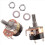 2Pcs 500K Ohm Single Linear Taper Potentiometers with on/off Switch 3