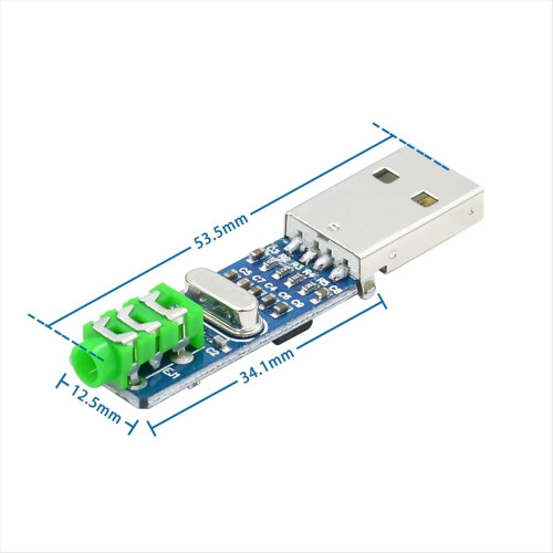5V Mini PCM2704 USB HIFI USB Sound Card USB Power Decoder Board Module for Pi 16 Bits 1