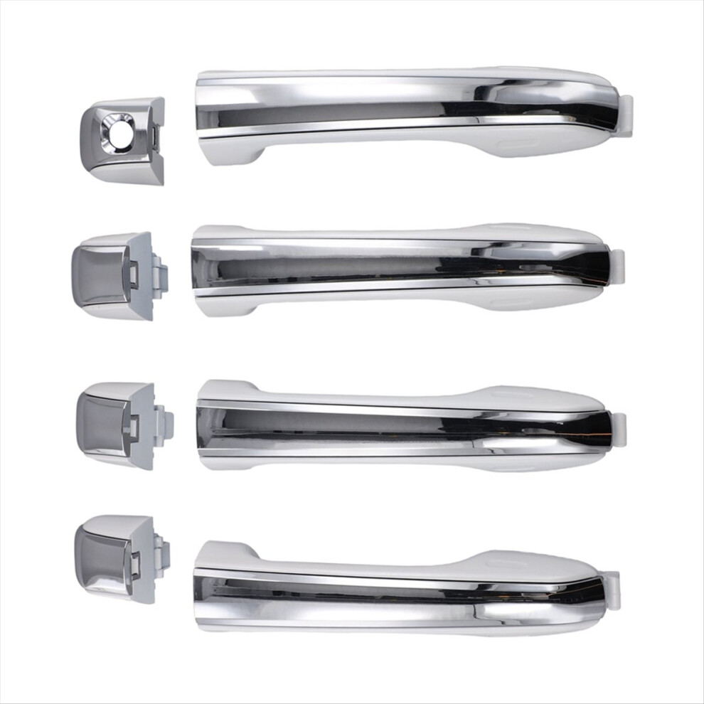 4Pcs Outside Exterior Door Handle Chrome For Gx460 2010-2021 69250-60050 69250-60060 69260-60070 69210-60170 4851767853042