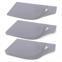 Tapete de silicone para chapéu com 3 espessuras: 1/8 pol, 2/8 pol, 3/8 pol - Almofada de espuma de 8x4 pol e tapete de uso dupla face para chapéu.