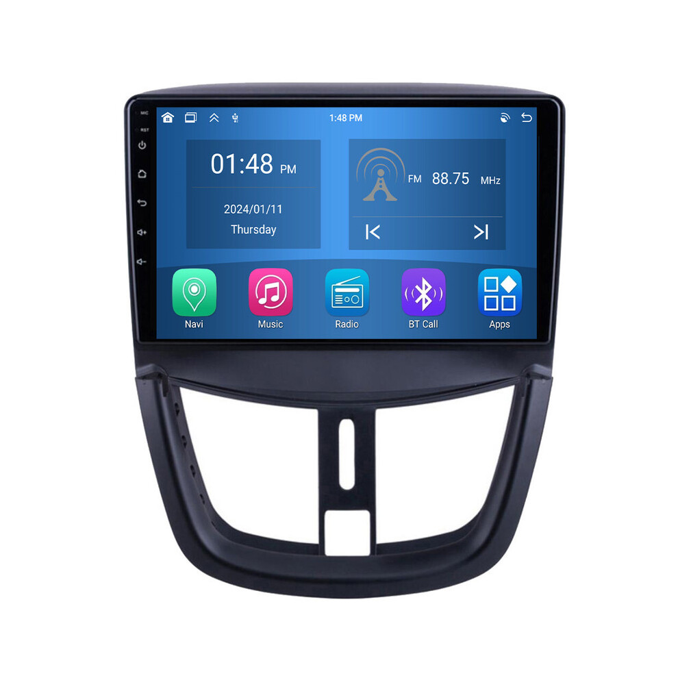 Roverone 4G+64G Car Radio Bluetooth Carplay Android Auto Gps Sat Nav For Peugeot 207 2006 - 2015 712110547992