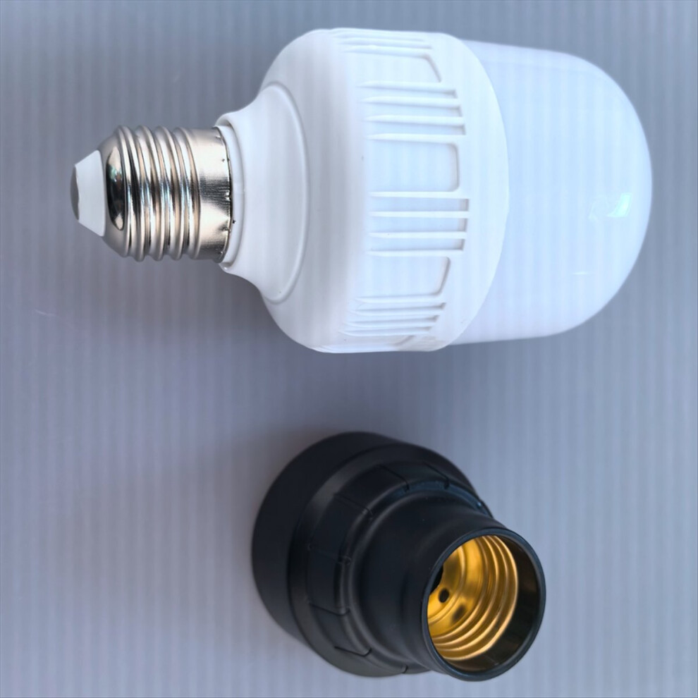 E27 Bulb Socket Adapter with 12V/12W 1300LM Screw LED Light Bulbs Work for Milwaukee 12V M12 Battery-image-OPC-PN7KMJJ-NEW