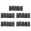 25 Pcs Cello Endpin Tip Protector Rubber Cello Tail Pin Case Tip Cap Protector Non-Slip Mat 1