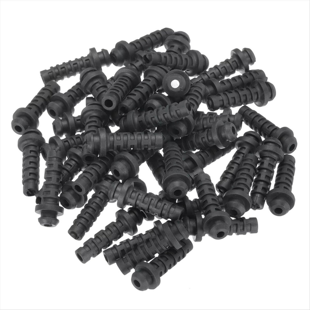 50Pcs 4Mm Strain Relief Cord Connector Cable Bushing Boot Sleeve For Electric Insulation Protection 4851767892287