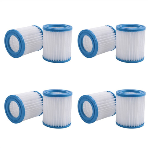 8Pcs Pool Filter Cartridges 89x79x45Mm Replacement Swimming Pool Filter for Pool Filter Pump Cleaner