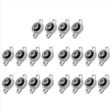 20Pcs KFL001 12mm Zinc Alloy Self Aligning Pillow Block Flange Bearing Rhombic Bearing Housing