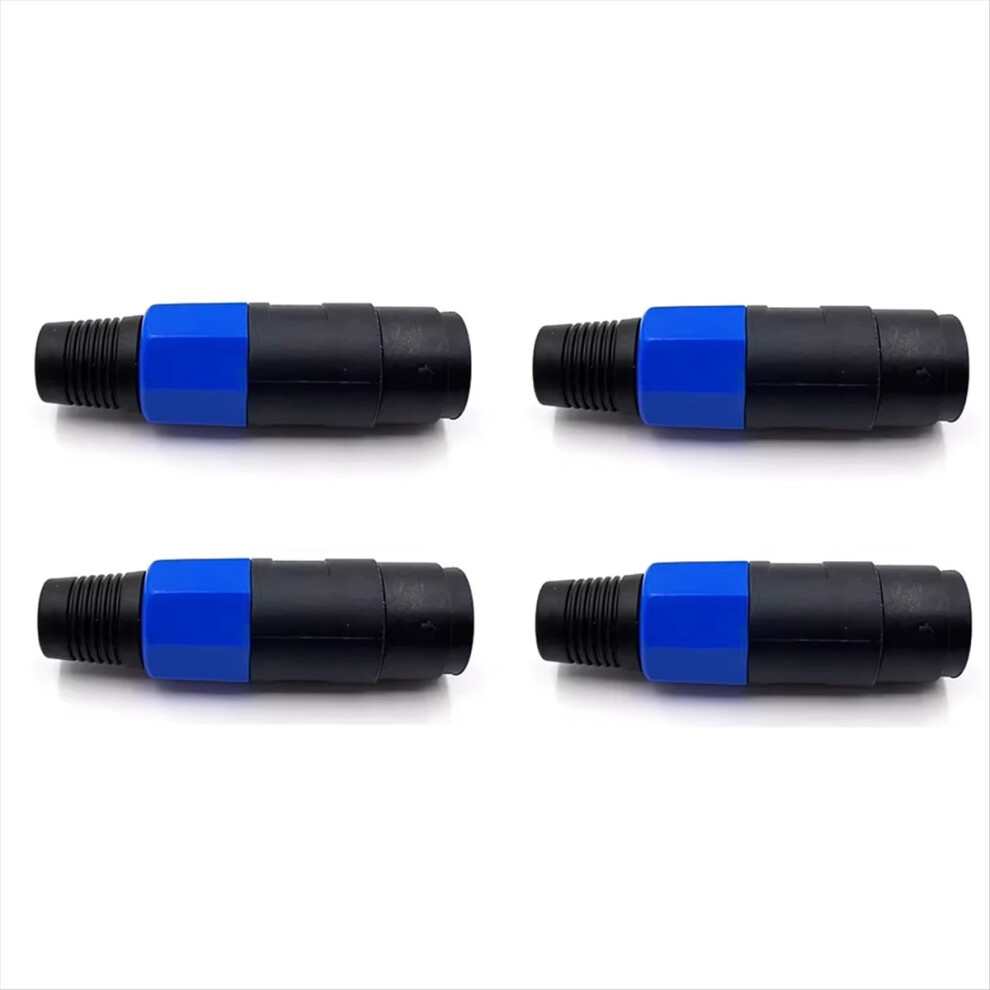 4Pcs Xlr Connector Professional Audio Speaker Compatible Adapter Plug Female Socket 4Pin Docking Connector 4852045487218